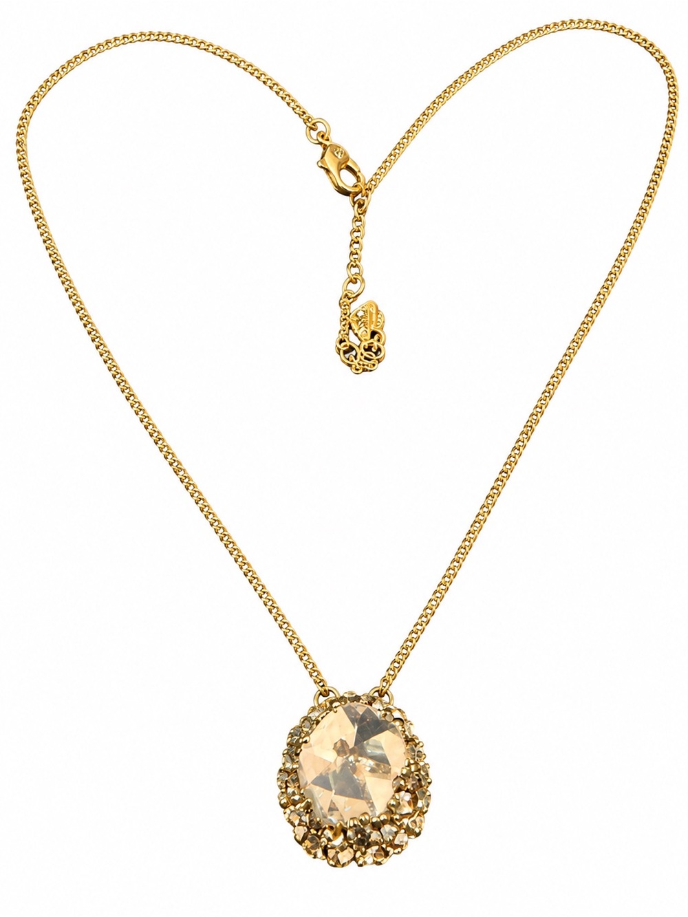 Swarovski Crystal Pendant Necklace 19” chain